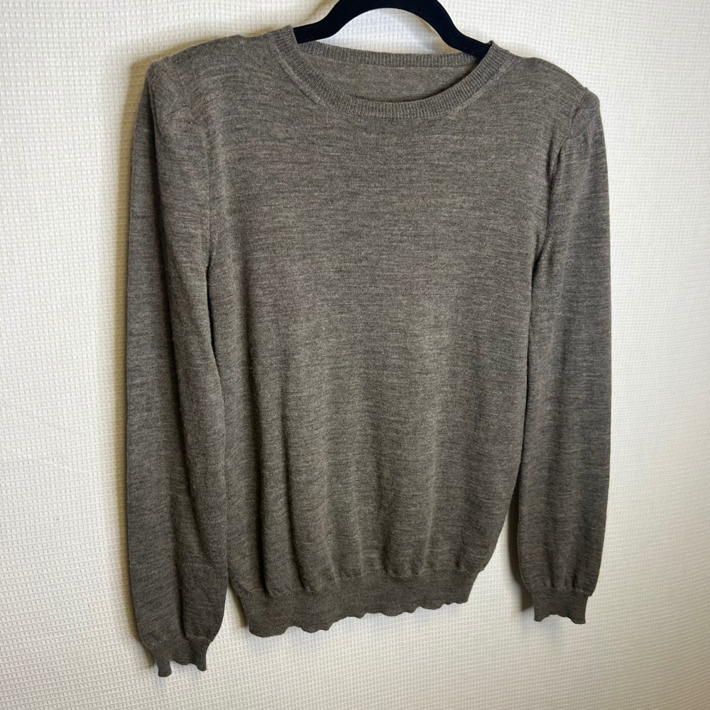 Gallo Alessandro SRL Wool Camel Hair Crewneck Sweater Brown Italy G19D017.A5 M